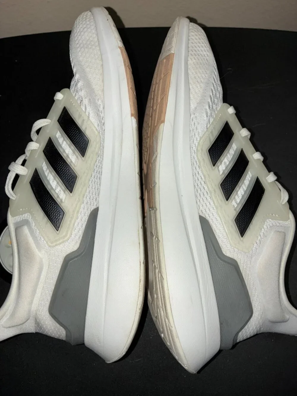 Adidas EQ21 White, Iron, Metallic; H00540; Women's 9.5
